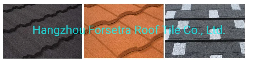 Stone Chips Coated Metal Steel Roof Tiles Sheet Tile Roofing Construction Material