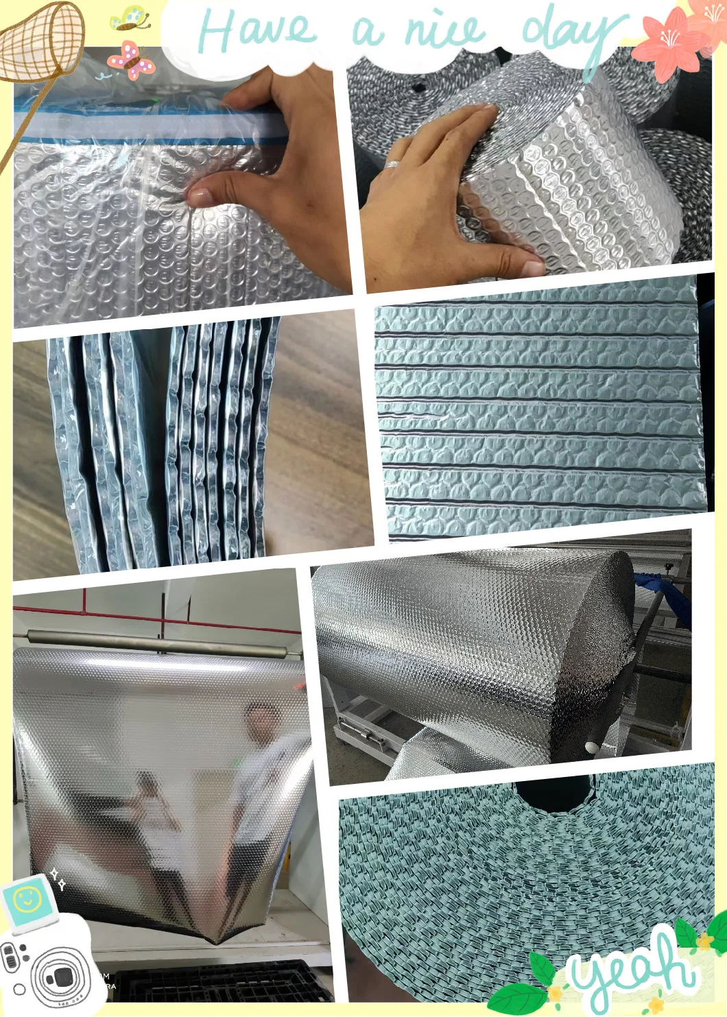 Sound Proof Double Sided Aluminum Foil Bubble Insulation for Walls Thermal Insulation Material