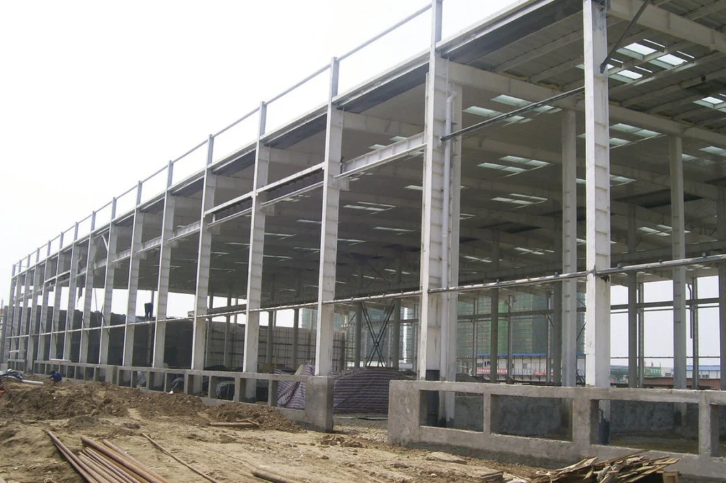 Low Cost Workshop Structural Fabrication Storage Shed Warehouse Construction Steel Building Material with Welded H Section