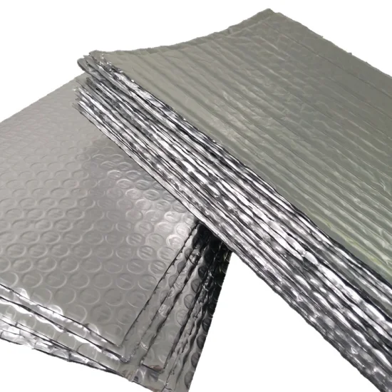 Cool Shield Poly Pet Aluminum Foil Bubble Thermal Insulation Silver Foil Bubble Heat / Sound Insulator for Radiator / Car / Roof / Wall Construction Material