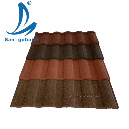 Stone Chips Coated Metal Steel Roof Tiles Sheet Tile Roofing Construction Material